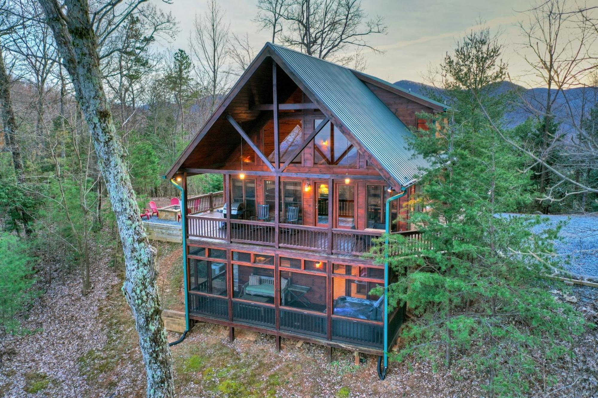 Appalachian Sunrise Amazing Views Close To Blue Ridge Hike From The Cabin Exterior foto